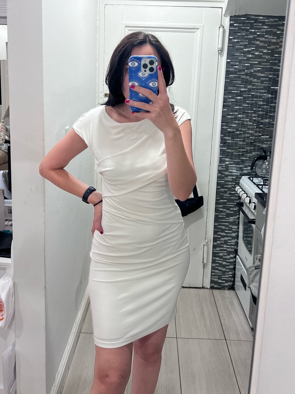 Cream Midi Dress